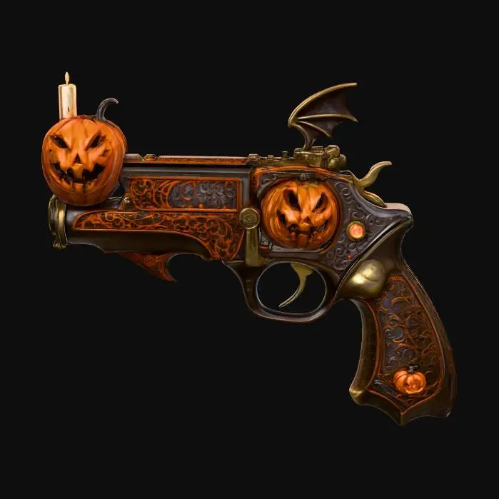 3D model for Jack-O'-Lantern Revolver