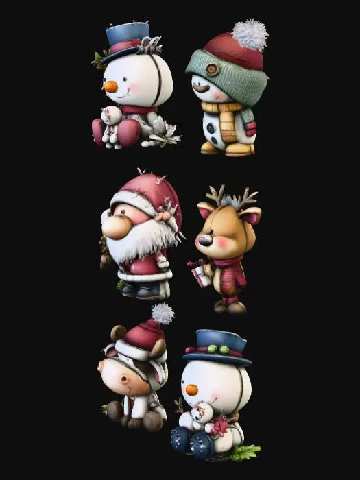 3D model for Holiday Pals CREAR FIGURAS INDEPENDIENTES