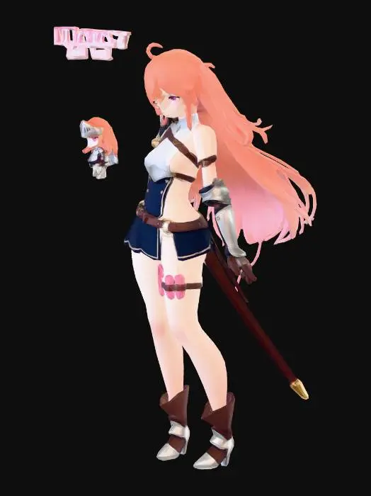 3D model for Innocent Girl World