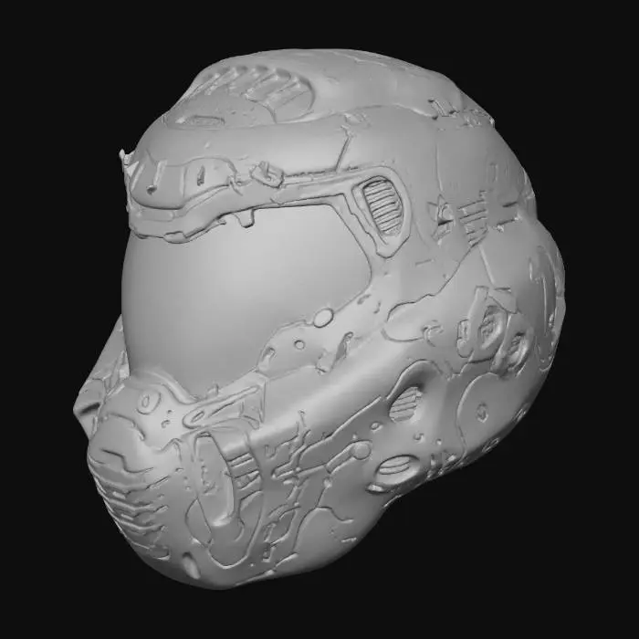 3D model for Armored Sentinel Helmet