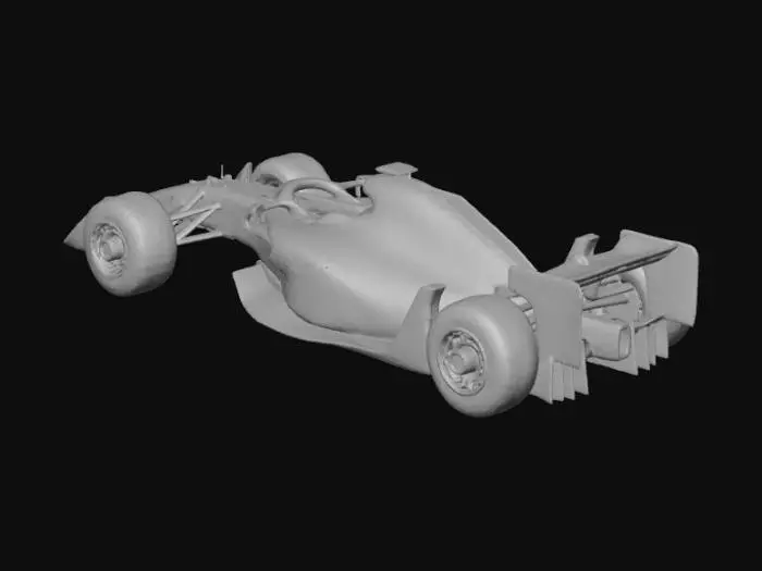 3D model for Futuristic Race Car