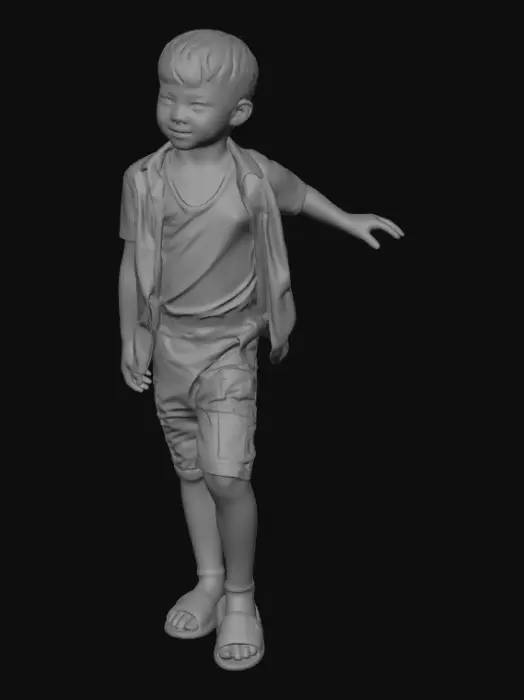 3D model for Boy at Sirikit Oil Field