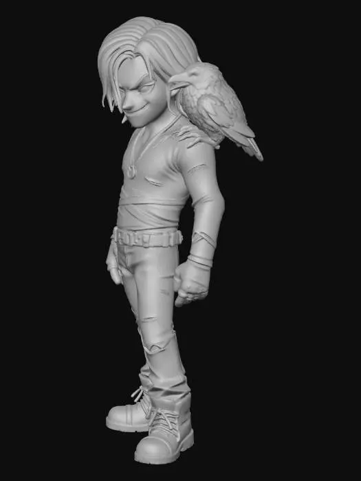 3D model for the crow