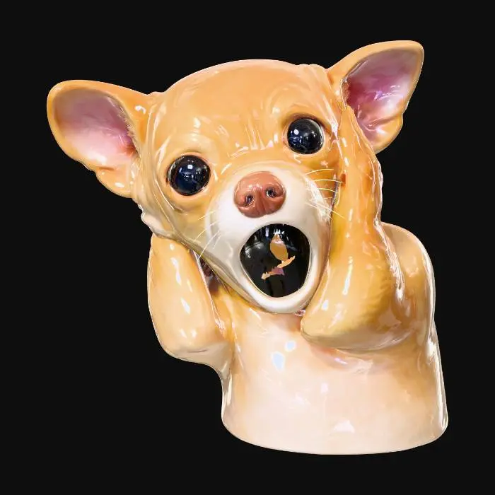 3D model for Surprised Chihuahua
