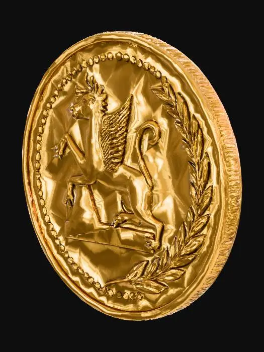 3D model for a 3d golden coin