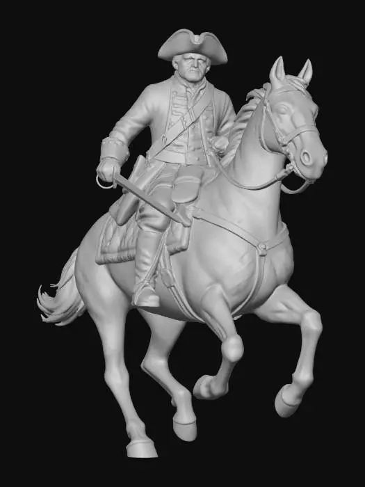 3D model for Storm-Swept Redcoat Cavalry
