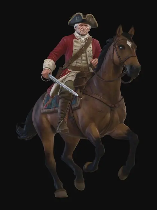 3D model for Storm-Swept Redcoat Cavalry