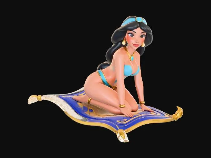 3D model for Jasmine on a Magic Carpet