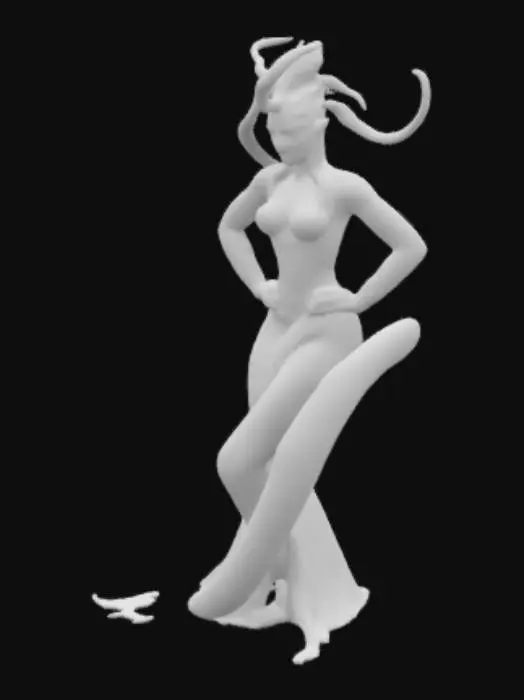 3D model for white_mesh