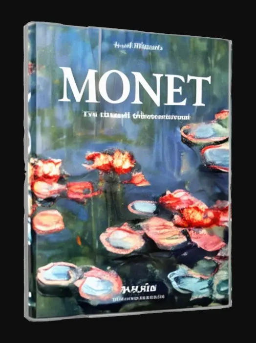 3D model for Monet Art Book Cover