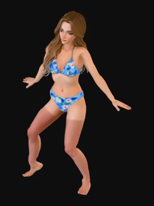 3D model for T-Pose Sunshine