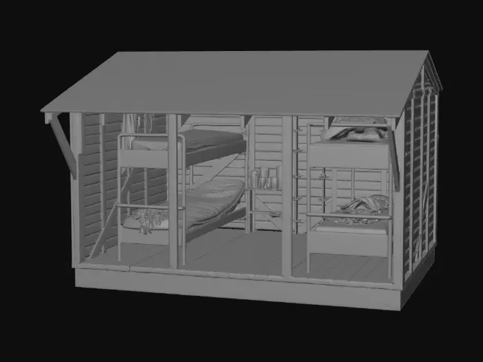 3D model for Forest Bunkhouse
