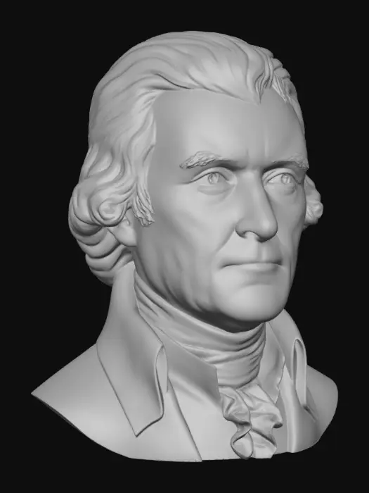 3D model for Thomas Jefferson