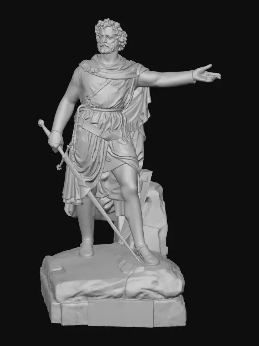 3D model for Statue of a Historical Figure