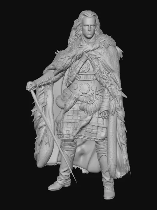 3D model for Highland Warrior