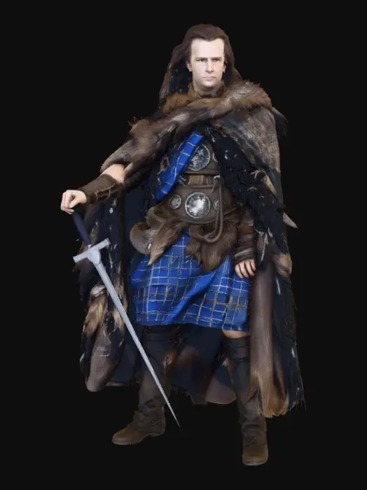3D model for Highland Warrior