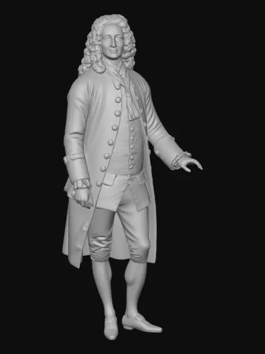 3D model for Portrait of an 18th-Century Gentleman