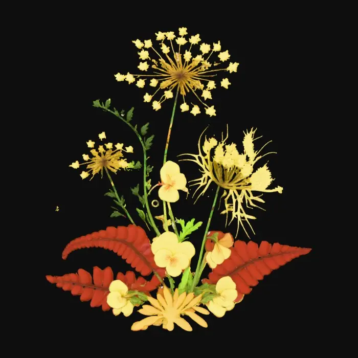 3D model for Pressed Floral Arrangement