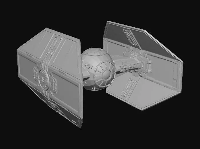 3D model for TIE Interceptor