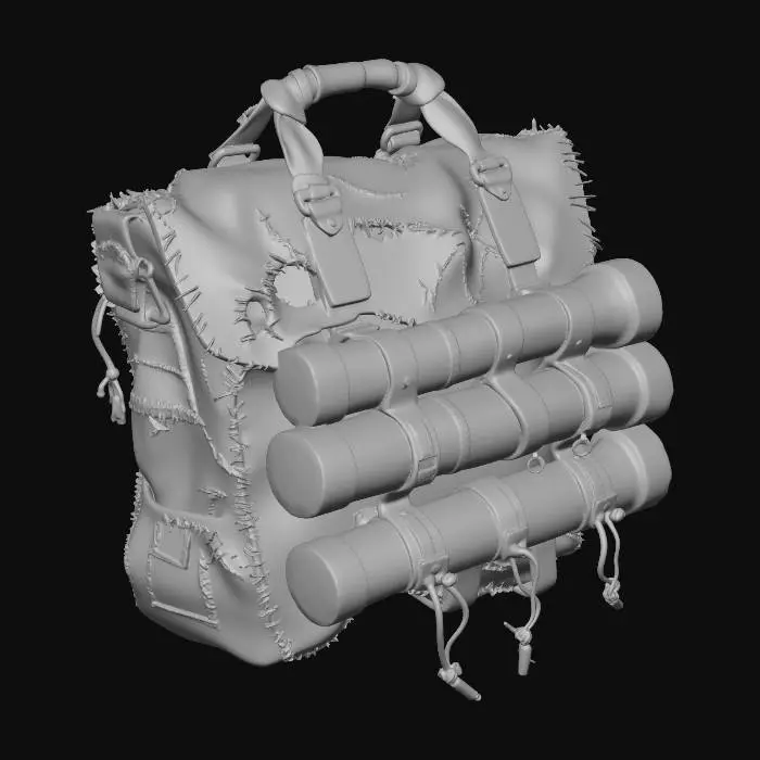 3D model for Red Charge Pack, Exotic Gear