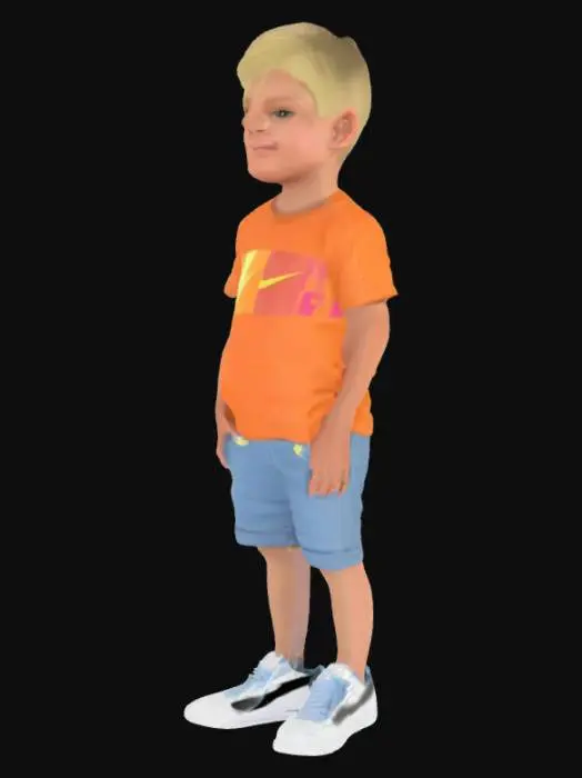 3D model for Bana bir tane sarisin bir cocuk olustur ayakkabisi nike Air force 1 '07 olsun