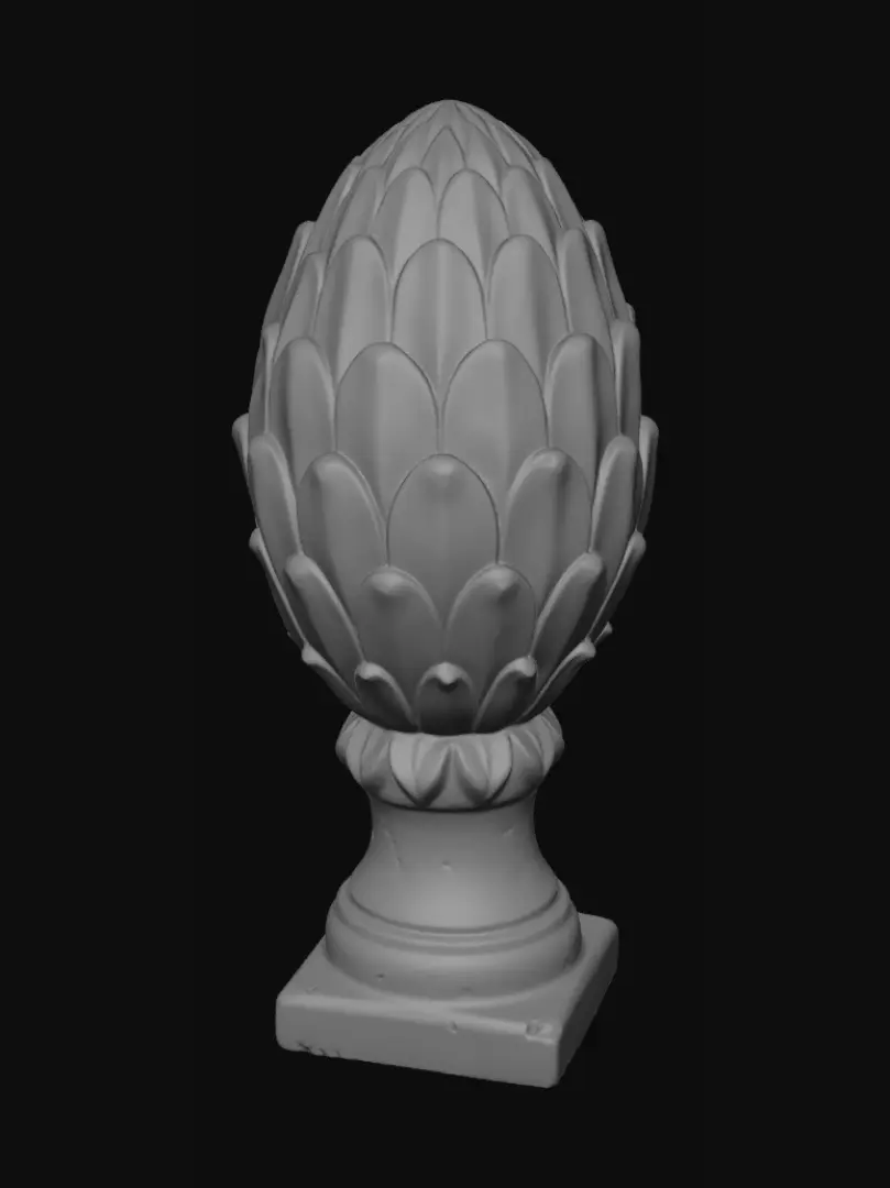3D model for Pinecone finial