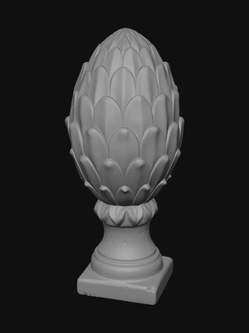 3D model for Pinecone finial