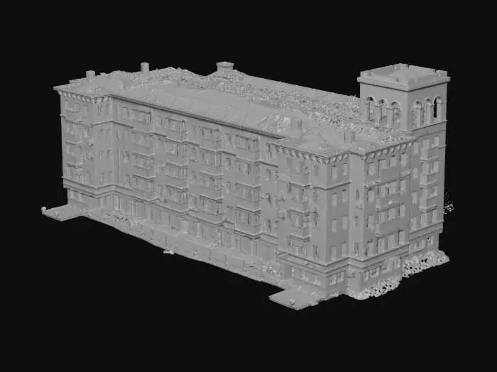 3D model for Resilience Amid Ruins