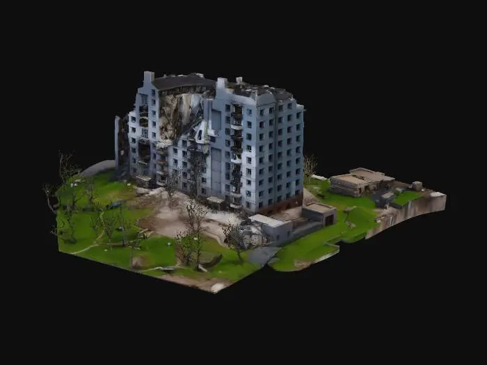 3D model for Desolate Ruin panel 2