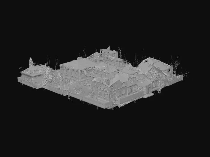 3D model for War-Torn Cityscape