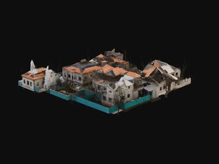 3D model for War-Torn Cityscape