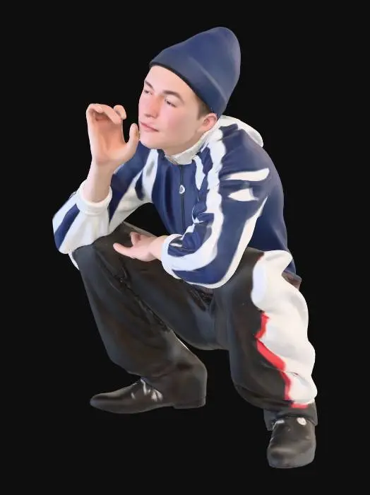 3D model for Squatting Style