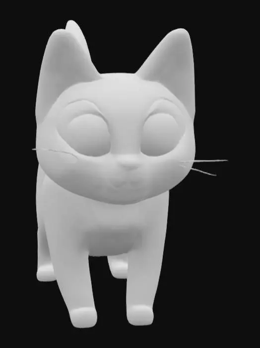 3D model for Playful Kitten