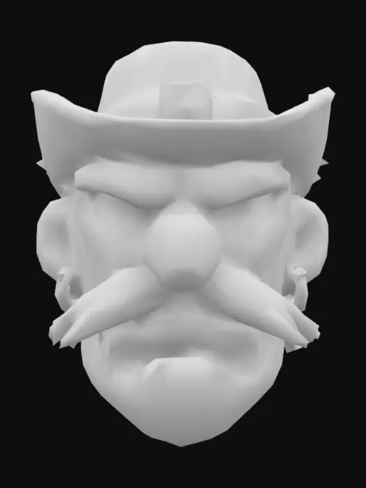 3D model for Cowboy Grump