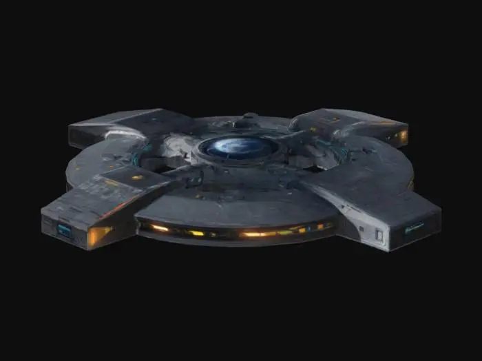 3D model for space command station, realistic, high definition, HD, High quality, high resolution, 4k, 8k, 16k, cinema4d modeled