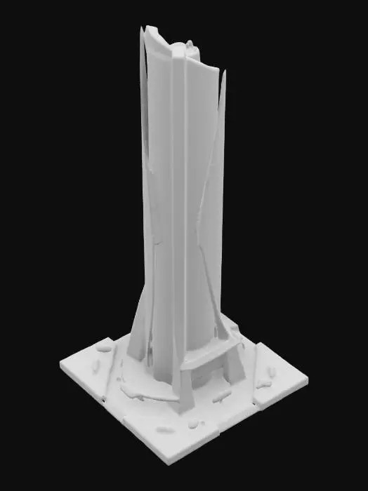 3D model for Glass skyscraper, steel high-rise, office tower, residential condominium, mixed-use building, corporate headquarters, business district tower, urban apartment complex, minimalist skyscraper, eco-friendly high-rise, smart building, modular skyscraper, contemporary office, futuristic glass tower, luxury condo, high-tech skyscraper, cantilevered tower, supertall skyscraper, mirrored facade, twisting skyscraper, skyline landmark solar-paneled tower, luxury residences, sleek high-rise.