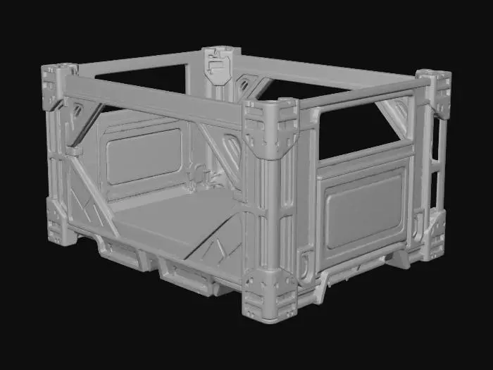 3D model for Modüler Polimer Taşıma Kasıs (Sci-Fi Crate)