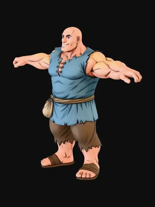 3D model for Strong Villager