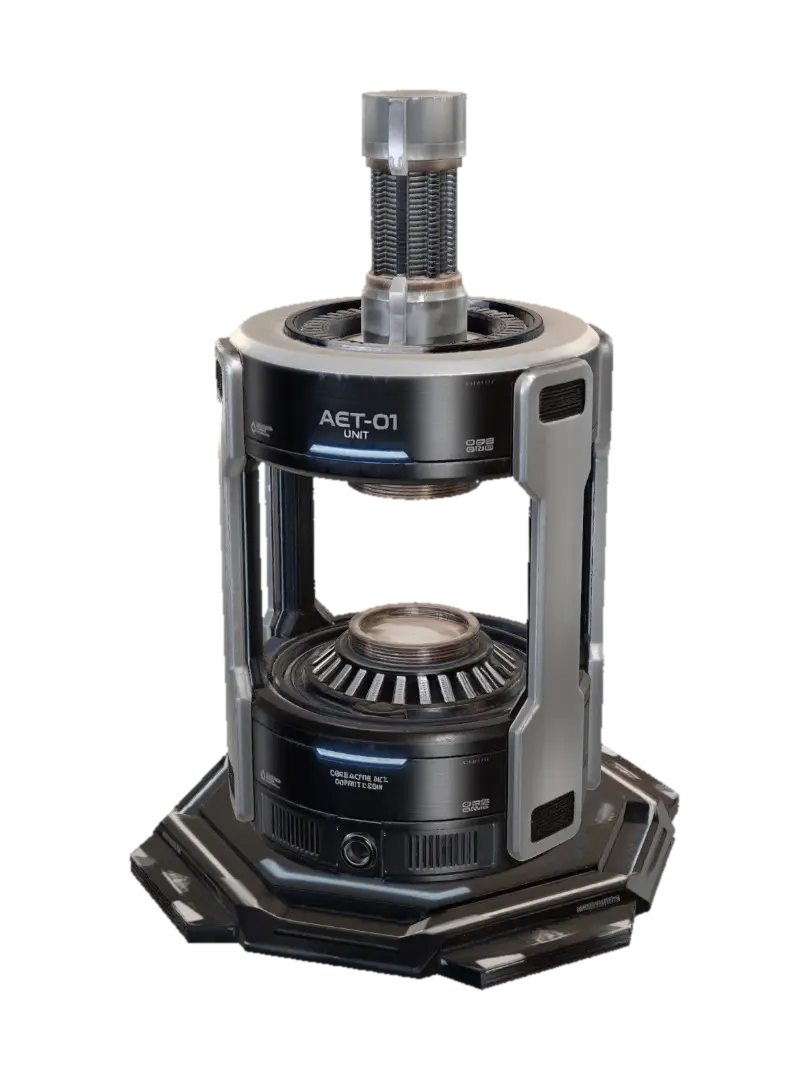 AET-01 Unit Core Assembly - Synthetic 3D model, vytvořený pomocí AI