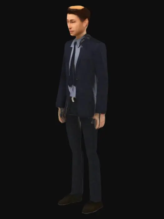 3D model for Business Avatar PS1 Style Low Poly