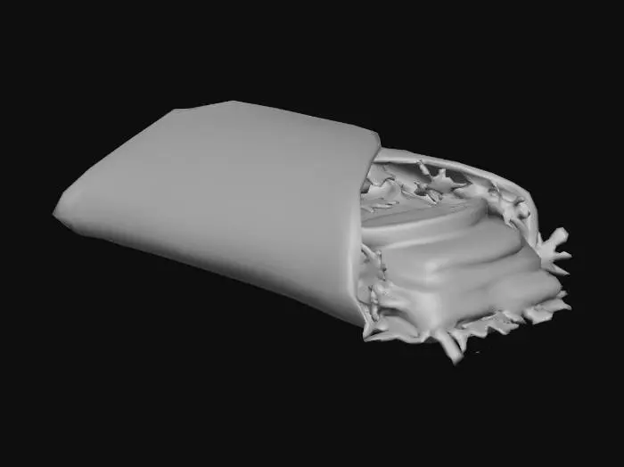 3D model for Turkish doner kebab wrap #warm tone#