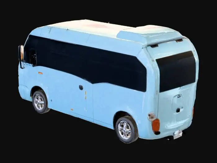 3D model for Blue Minibus