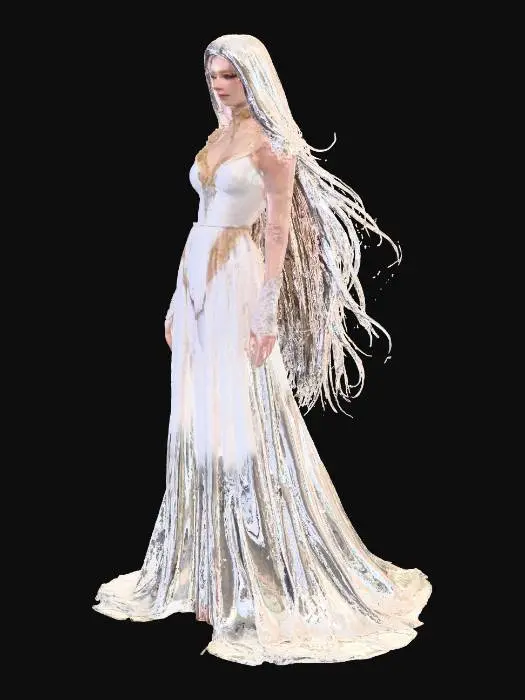 3D model for create a female super villain character that does not infringe on any current copyright laws.