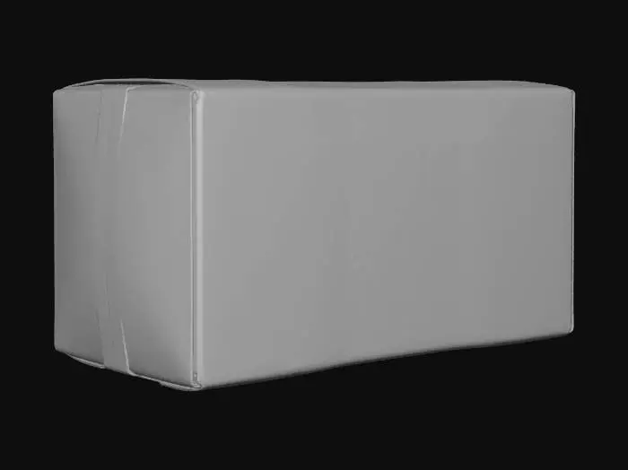 3D model for Hyper-realistic behind-the-counter decongestant medicine box labeled “PSEUDOEPHEDRINE HCl” (generic/unbranded). Standard small paperboard carton with crisp folds, top/bottom tuck flaps, side seam; slight shelf wear, corner crush, crease whitening, scuffs, dust. Label design: clean pharmacy style with bold drug name, “Nasal Decongestant” subtitle, strength placeholder (e.g., “30 mg” or “60 mg”), count (e.g., “24 tablets”), “Behind-the-counter / ID required” callout (generic), tamper-evident note, NDC-style placeholder code, lot/exp stamp, barcode, recycle icons, warning box microtext (placeholders). Include side panel “Drug Facts” layout (placeholder text blocks). Optional: partially open flap revealing a blister pack edge inside (no pills spilling). PBR-ready: clean UVs, hi-res print textu