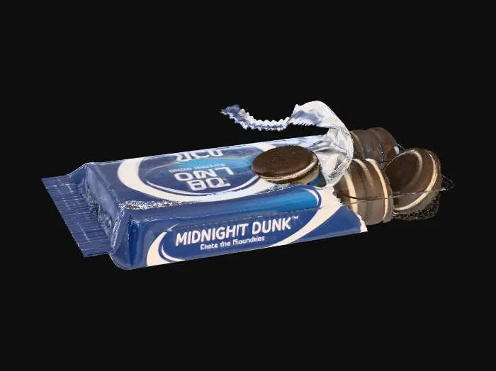 3D model for Midnight Dunk Chocolate Creme Cookies