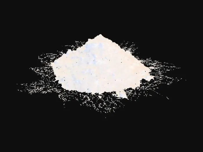 3D model for Powdered Substance on Black Background
