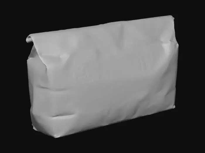 3D model for Cement Bag on Black Background