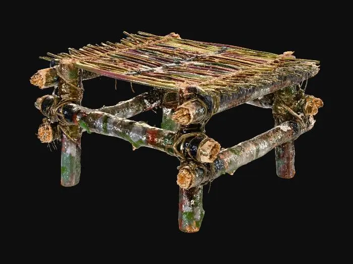 3D model for Rustic Timber Table