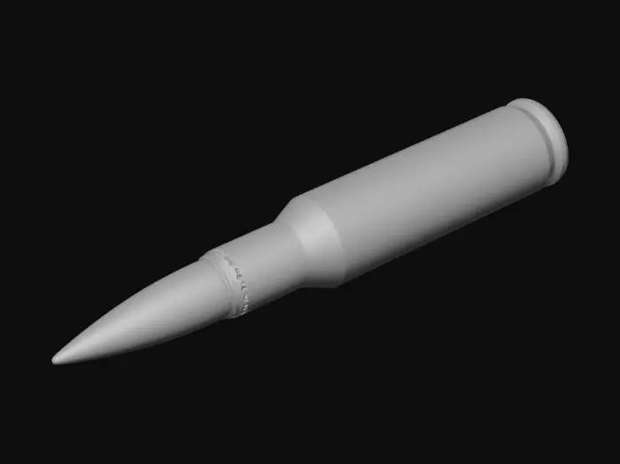 3D model for Mosin Nagant 7.62x54 API Single Round