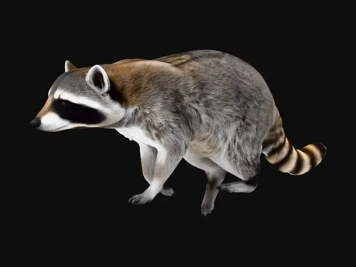 3D model for American Racoon